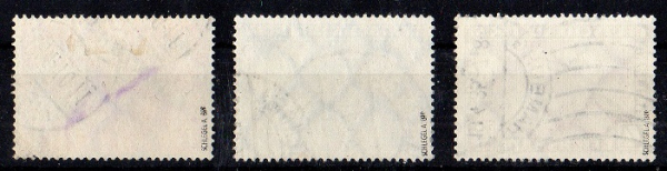 Michel Nr. 496 - 498, Chicagofahrt 1933 gestempelt,  geprüft BPP.